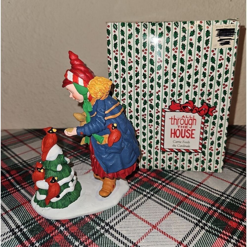 All Through The House "Carrie Feeds The Cardinals" Holiday Table Decor